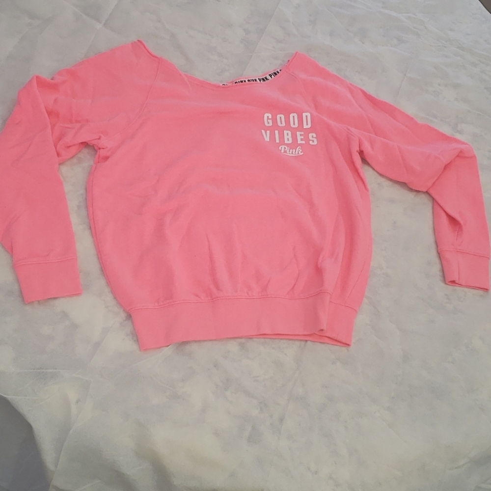 VS PINK • Good Vibes Pull Over Sweater Size S